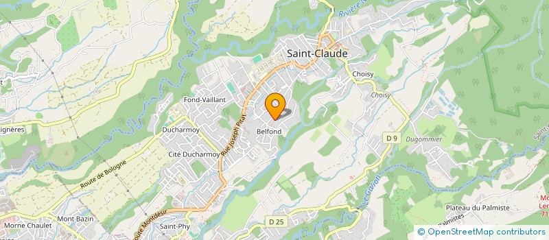 localisation de l'entreprise ZEPHYRS à SAINT-CLAUDE