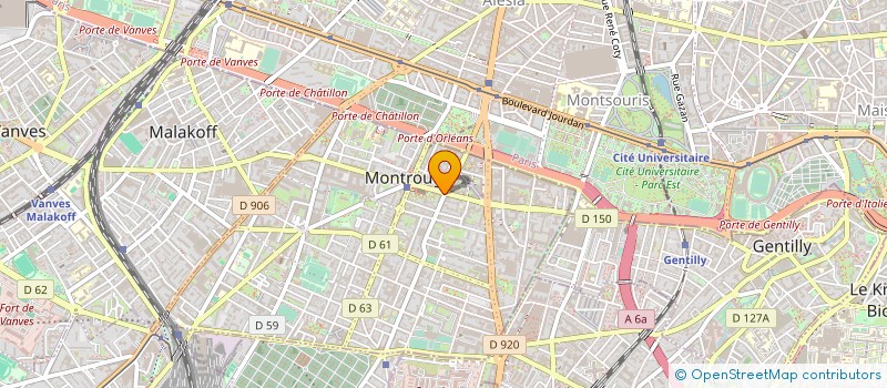 localisation de l'entreprise ZEPLIN à MONTROUGE