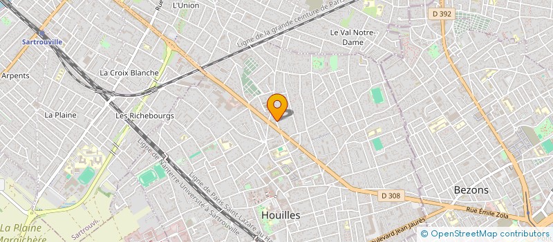 localisation de l'entreprise ZEPRO CONSULTING  HOUILLES