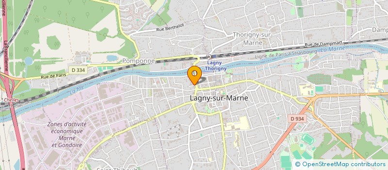 localisation de l'entreprise ZER à LAGNY-SUR-MARNE