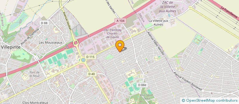 localisation de l'entreprise ZER CAB à TREMBLAY-EN-FRANCE