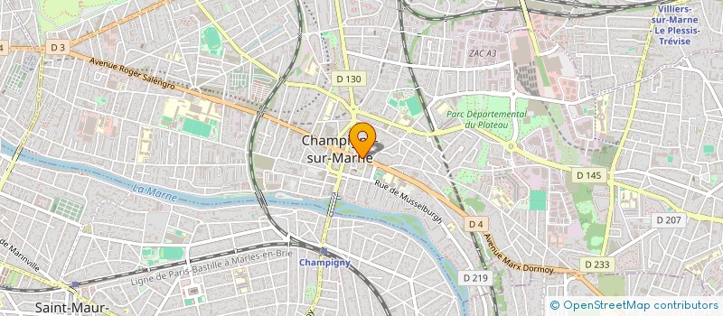 localisation de l'entreprise ZERA BAT à CHAMPIGNY-SUR-MARNE