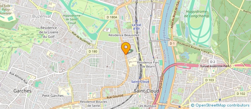 localisation de l'entreprise ZERATH IMMOBILIER à SAINT-CLOUD