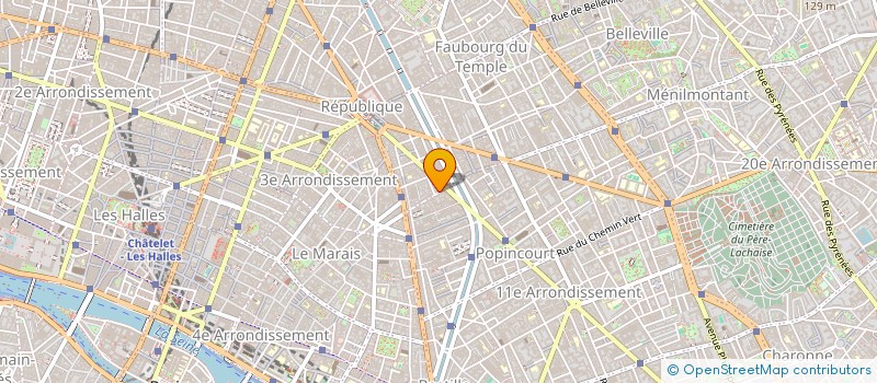 localisation de l'entreprise ZERATI ODETTE ZERATI HUGUETTE à PARIS