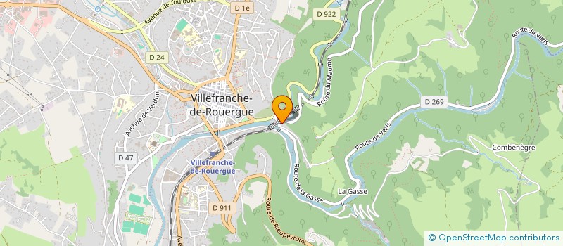 localisation de l'entreprise ZERBAL  VILLEFRANCHE-DE-ROUERGUE