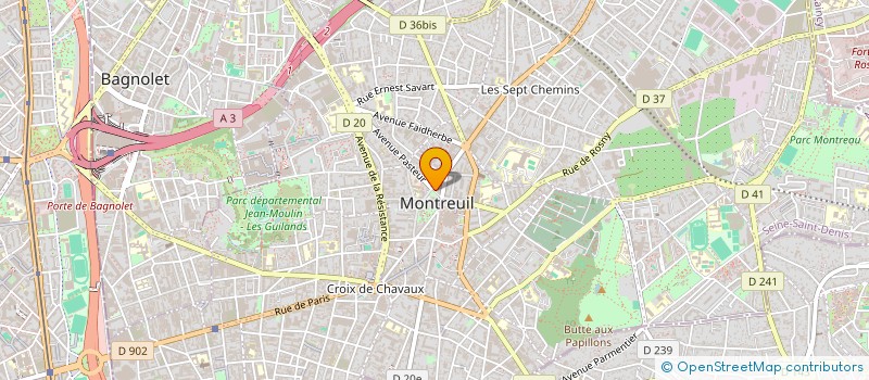 localisation de l'entreprise ZERDA à MONTREUIL