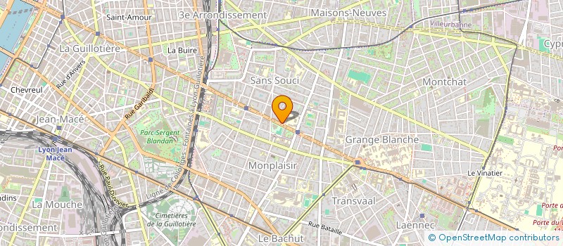 localisation de l'entreprise ZERIS  LYON