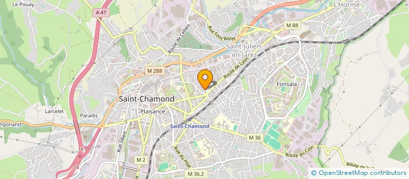 localisation de l'entreprise ZERMICHE LOGISTICS à SAINT-CHAMOND