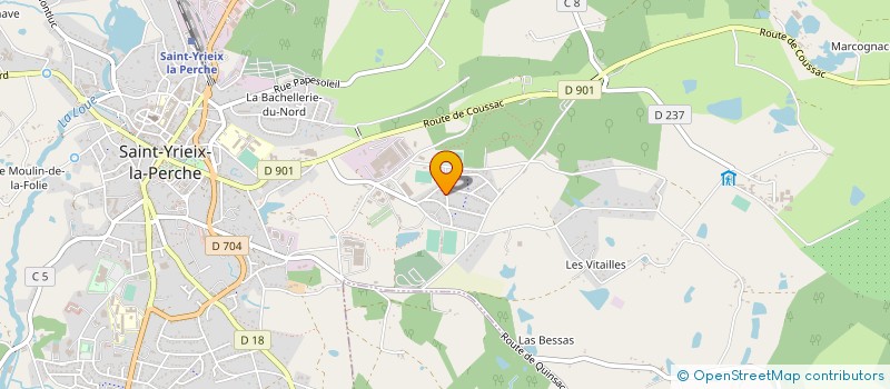 localisation de l'entreprise ZERNYI FORESTIER à SAINT-YRIEIX-LA-PERCHE
