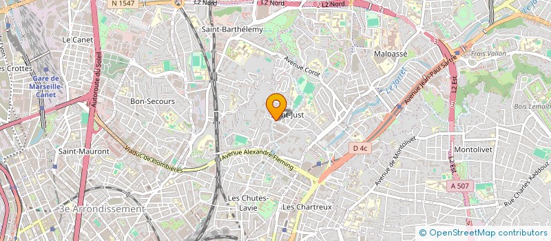 localisation de l'entreprise ZERO 1 à MARSEILLE