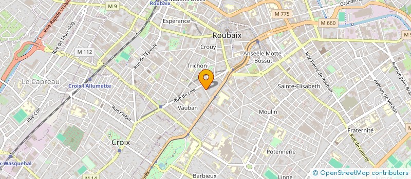 localisation de l'entreprise ZERO DE CONDUITE PRODUCTIONS à ROUBAIX