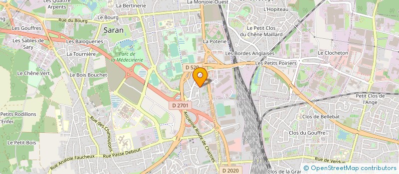 localisation de l'entreprise ZERO SIX à SARAN