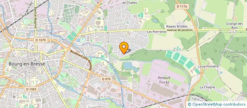 localisation de l'entreprise ZERO UN PRODUCTION à BOURG-EN-BRESSE