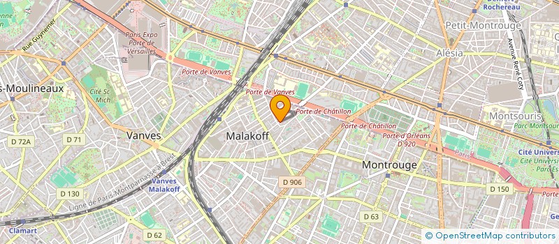 localisation de l'entreprise ZERO WASTE SUD GRAND PARIS  MALAKOFF