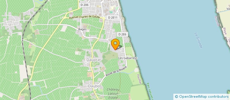 localisation de l'entreprise ZERROUQUI TRAVAUX VITICOLES à PAUILLAC