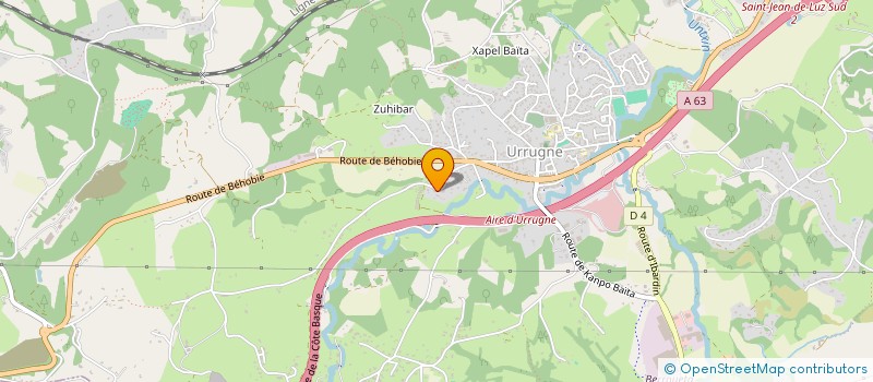 localisation de l'entreprise ZERU LURRA  URRUGNE