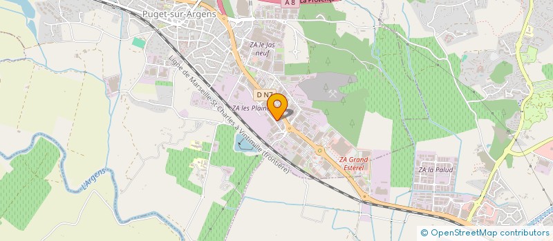 localisation de l'entreprise ZEST à PUGET-SUR-ARGENS