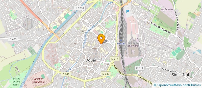 localisation de l'entreprise ZEST à DOUAI