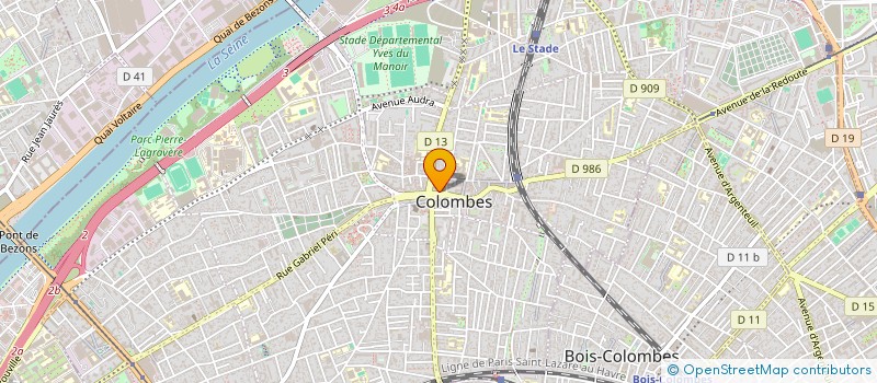 localisation de l'entreprise ZEST à COLOMBES