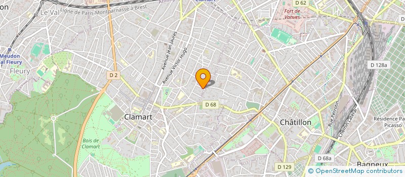 localisation de l'entreprise ZEST'IN à CLAMART