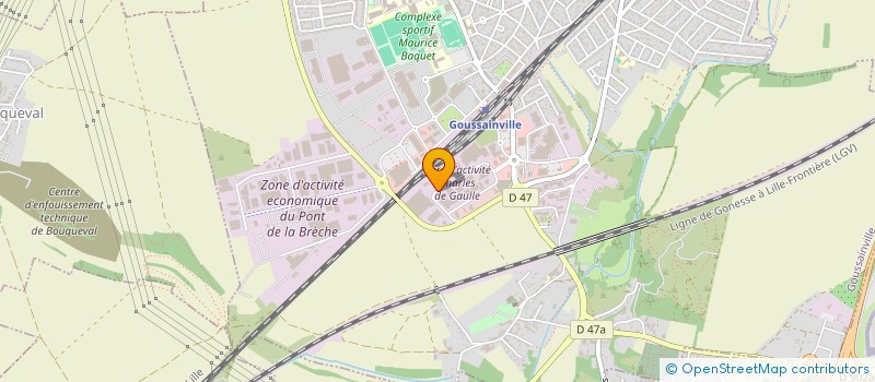 localisation de l'entreprise ZEST INFO  GOUSSAINVILLE