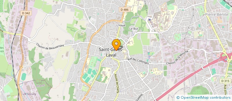 localisation de l'entreprise ZEST'Y HOUSE  SAINT-GENIS-LAVAL