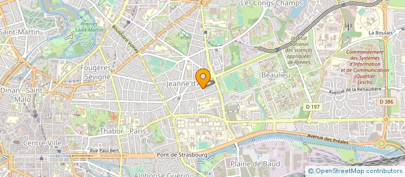 localisation de l'entreprise ZESTE à RENNES