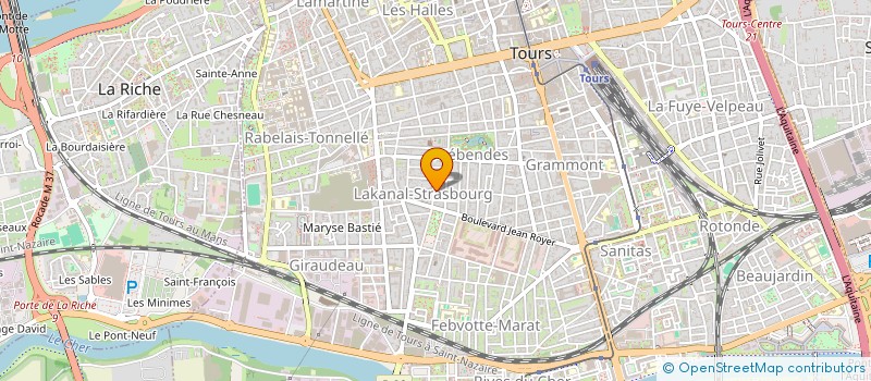 localisation de l'entreprise ZESTE  TOURS