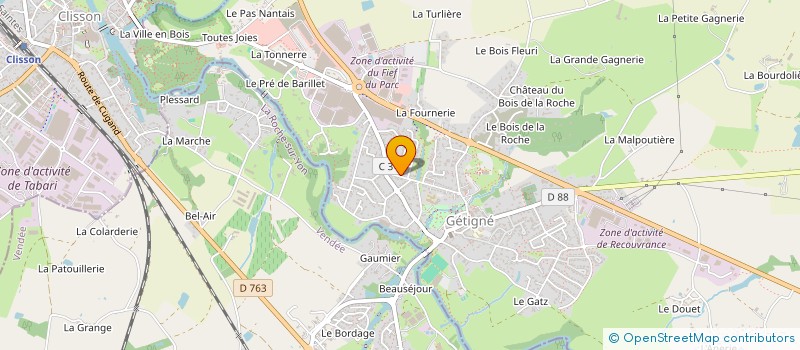 localisation de l'entreprise ZET & TIC  GETIGNE