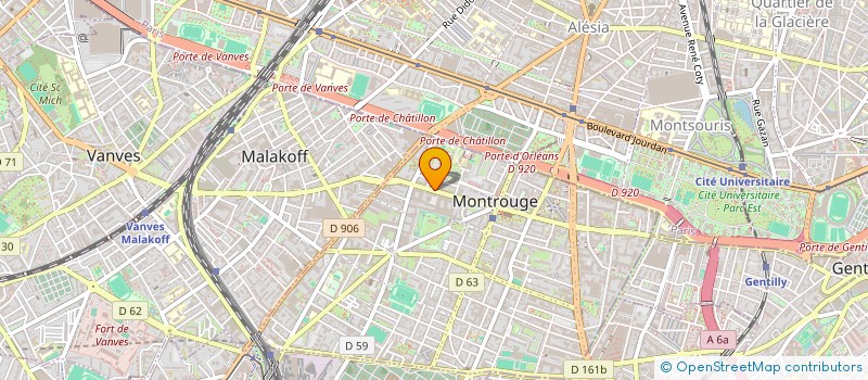 localisation de l'entreprise ZETA FRANCE à MONTROUGE