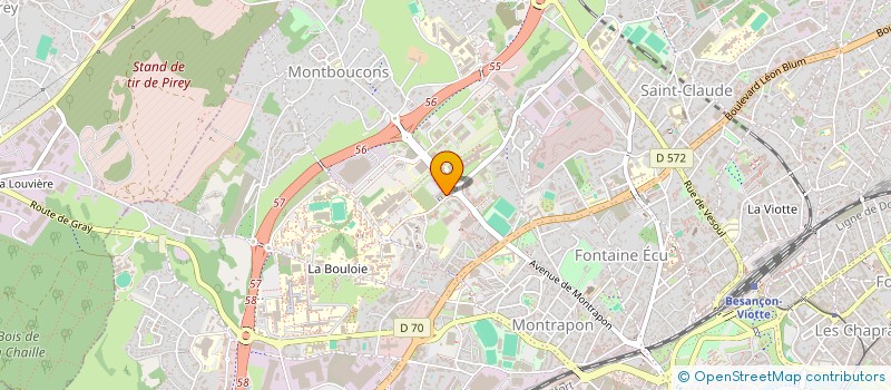 localisation de l'entreprise ZETA-SE  BESANCON