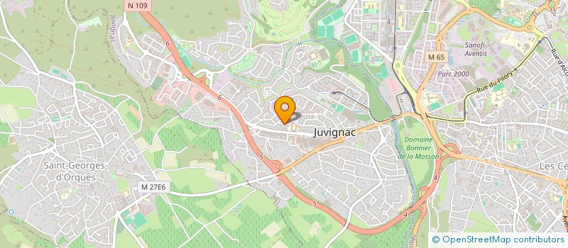 localisation de l'entreprise ZETP SARL  JUVIGNAC