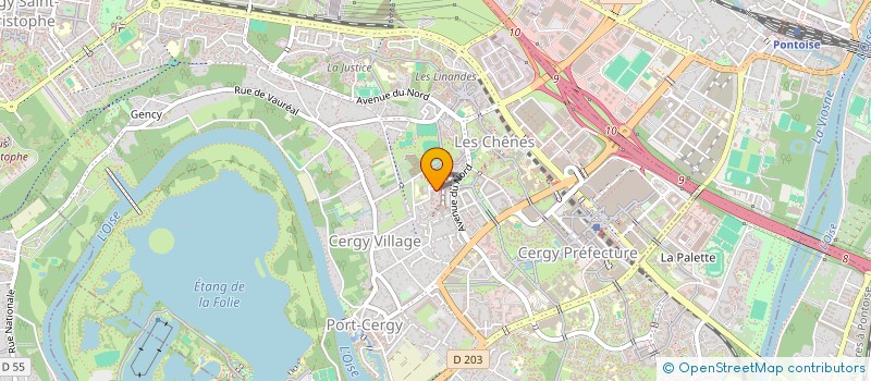 localisation de l'entreprise ZEUGMA  CERGY