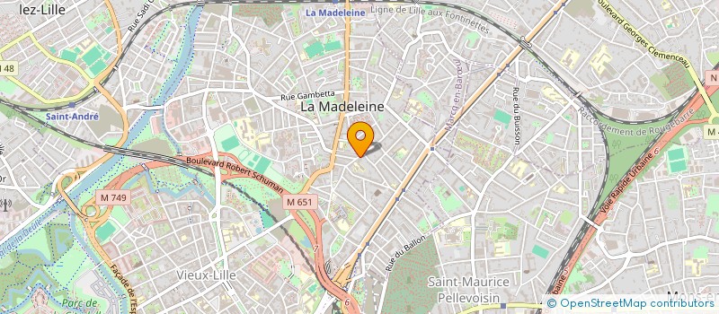 localisation de l'entreprise ZEUS à LA MADELEINE