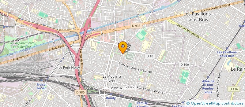 localisation de l'entreprise ZEUS  BONDY