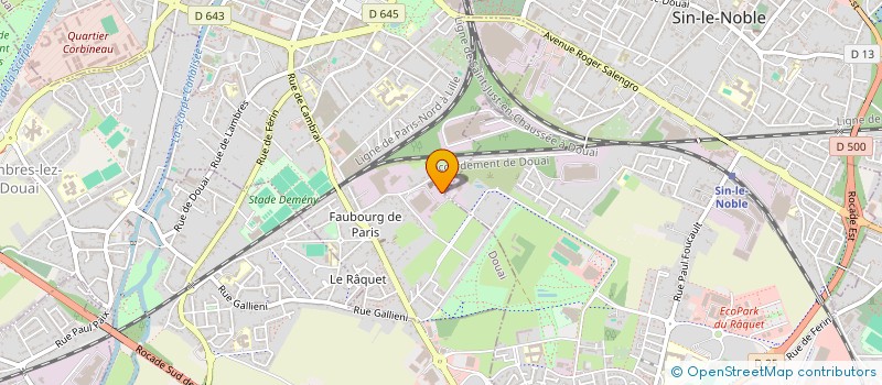 localisation de l'entreprise ZEUS à DOUAI