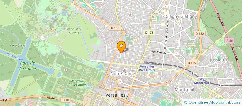 localisation de l'entreprise ZEUS & GAIA à VERSAILLES