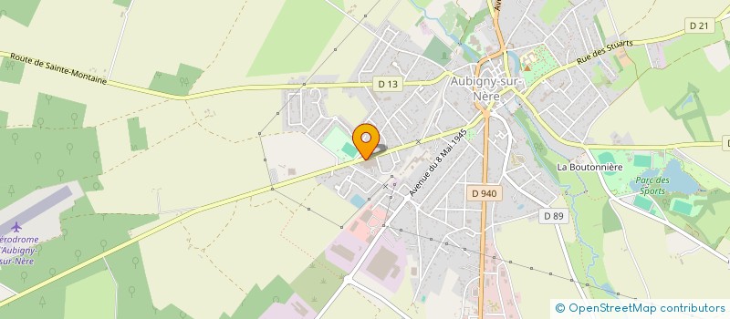 localisation de l'entreprise ZEVEN S.A. à AUBIGNY-SUR-NERE
