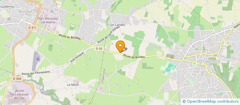 localisation de l'entreprise ZEYBRA  CHAPONOST