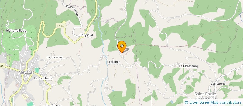 localisation de l'entreprise ZEYNA  MEYSSAC