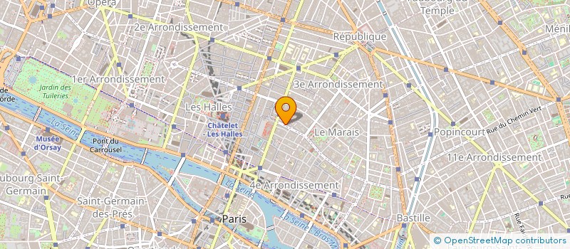 localisation de l'entreprise ZEYO à PARIS