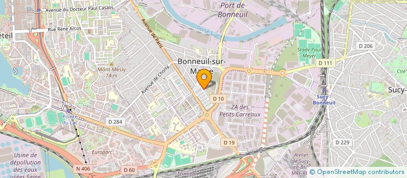 localisation de l'entreprise ZEYREK CONSTRUCTION  BONNEUIL-SUR-MARNE