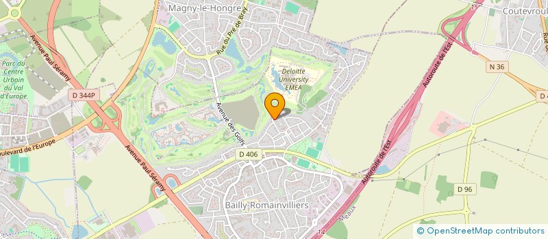 localisation de l'entreprise ZEYU  BAILLY-ROMAINVILLIERS