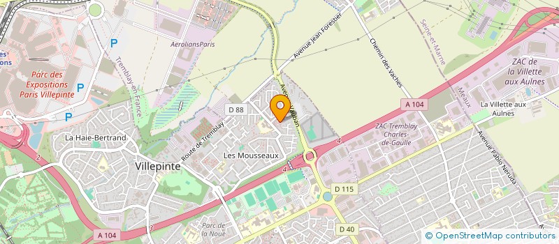 localisation de l'entreprise ZEZUKA INVESTISSEMENT IMMOBILIER à VILLEPINTE