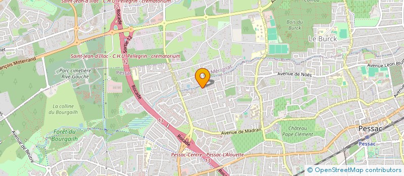 localisation de l'entreprise ZF  PESSAC