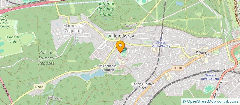 localisation de l'entreprise ZF  VILLE-D'AVRAY