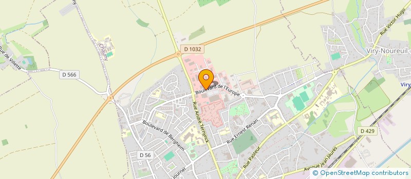 localisation de l'entreprise ZF CARRELAGE à CHAUNY