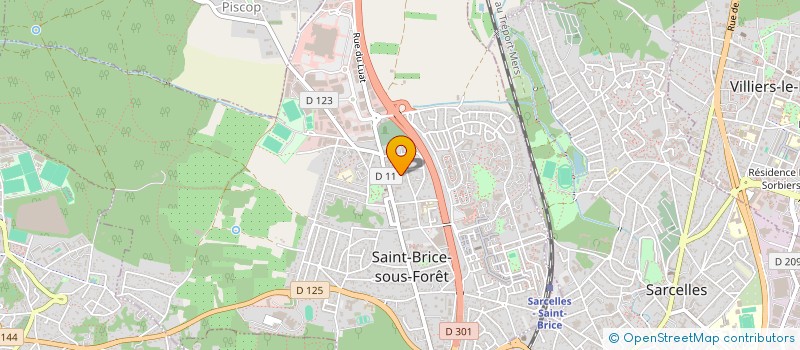 localisation de l'entreprise ZF FAMILY à SAINT-BRICE-SOUS-FORET