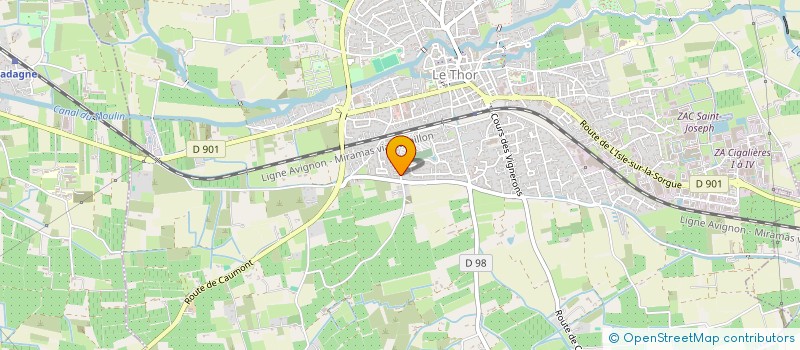 localisation de l'entreprise ZF IMMO  LE THOR