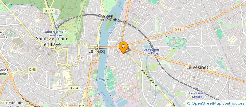 localisation de l'entreprise ZF IMMO  LE PECQ